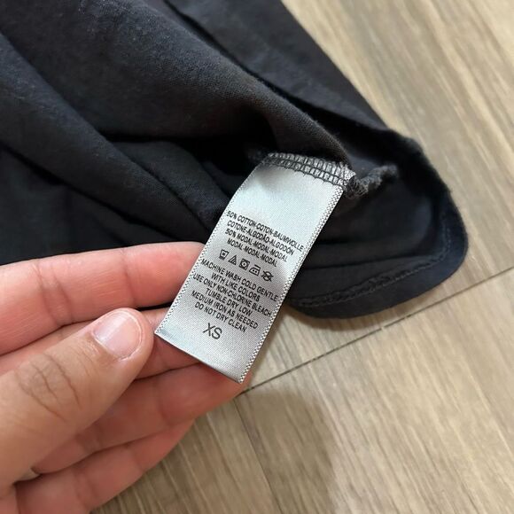 Anthropologie Pure + Good Top Scoop Neck Floral Ombré Grey Pattern - Picture 6 of 8